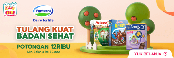 Susu dari Fonterra potongan 12ribu