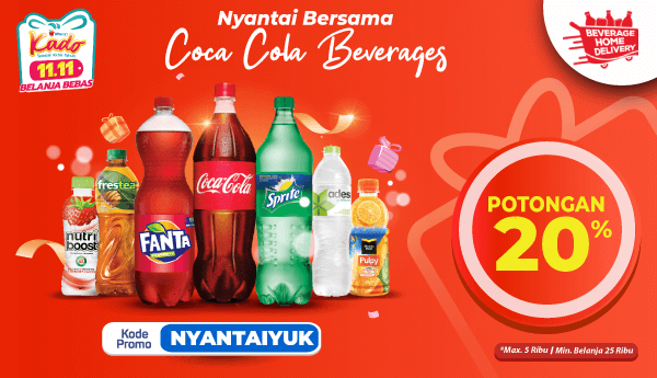 Nyantai bersama Coca-Cola dapatkan potongan 20%