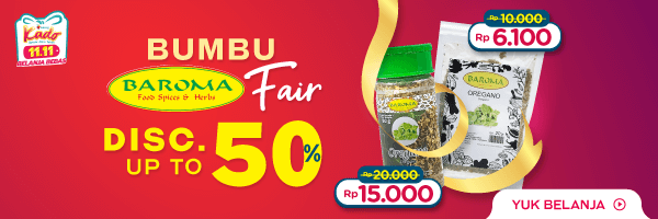 Bumbu Baroma Fair Diskon hingga 50%