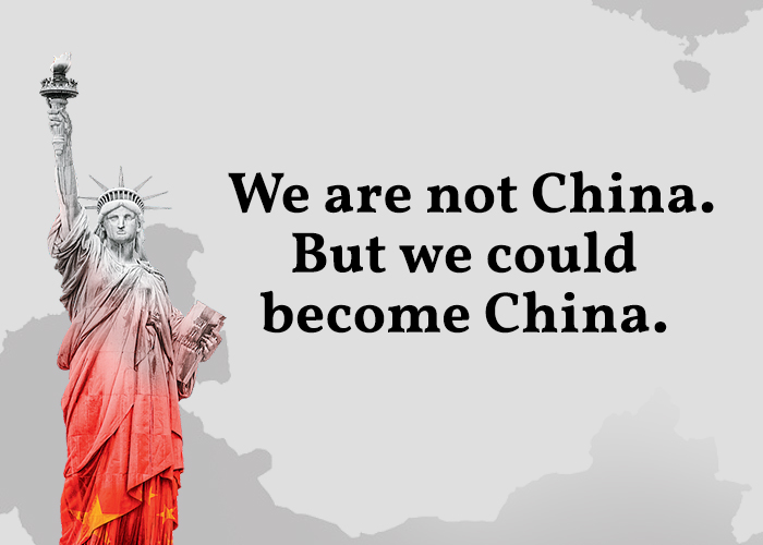 We are not China. But we could become China.