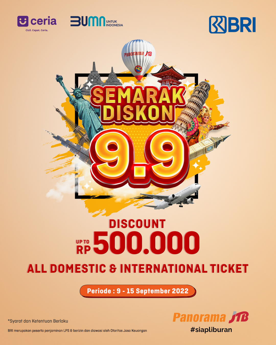 Diskon Hingga Rp 500.000 Untuk Tiket Pesawat