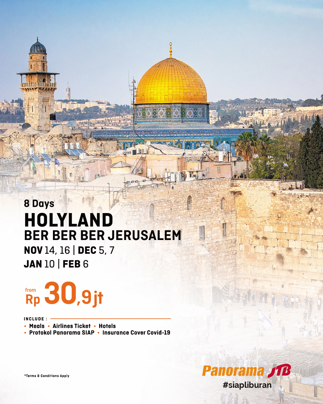 Ikut Holyland Tour Bersama Panorama JTB