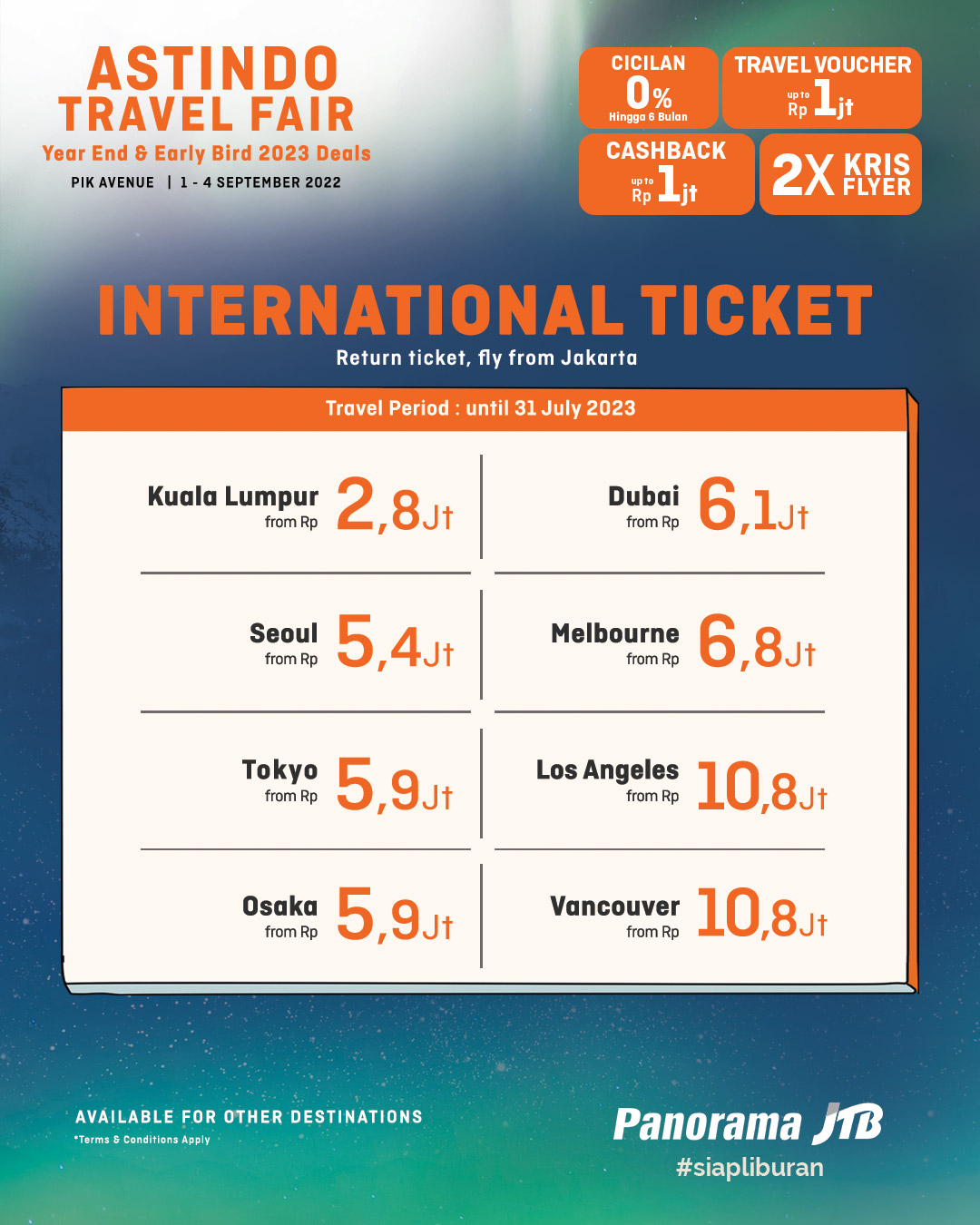 Promo Tiket di Astindo Travel Fair