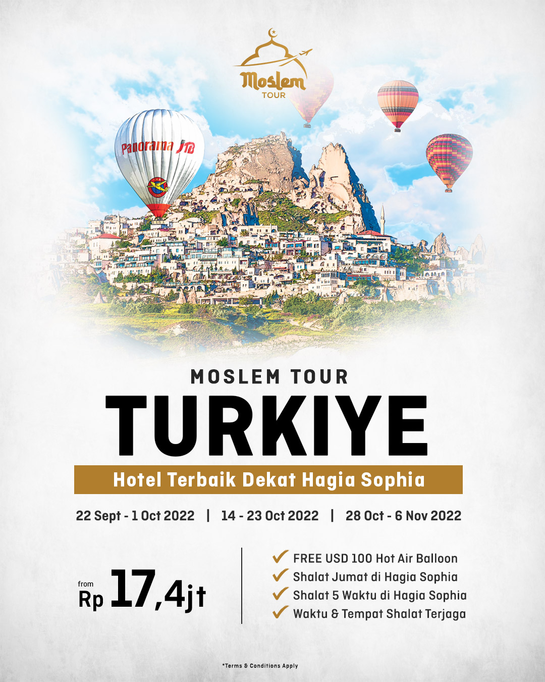 Moslem Turkiye Mulai Rp 17,4 Juta! 