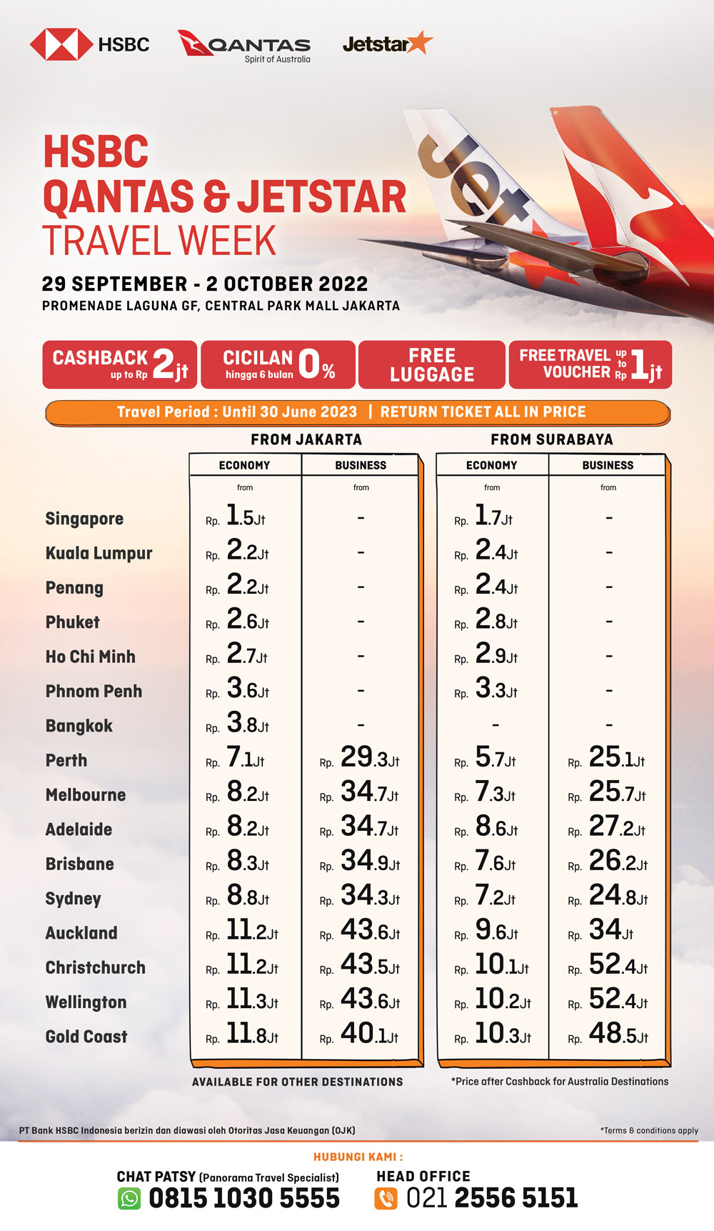 Tiket Promo Qantas Travel Fair 