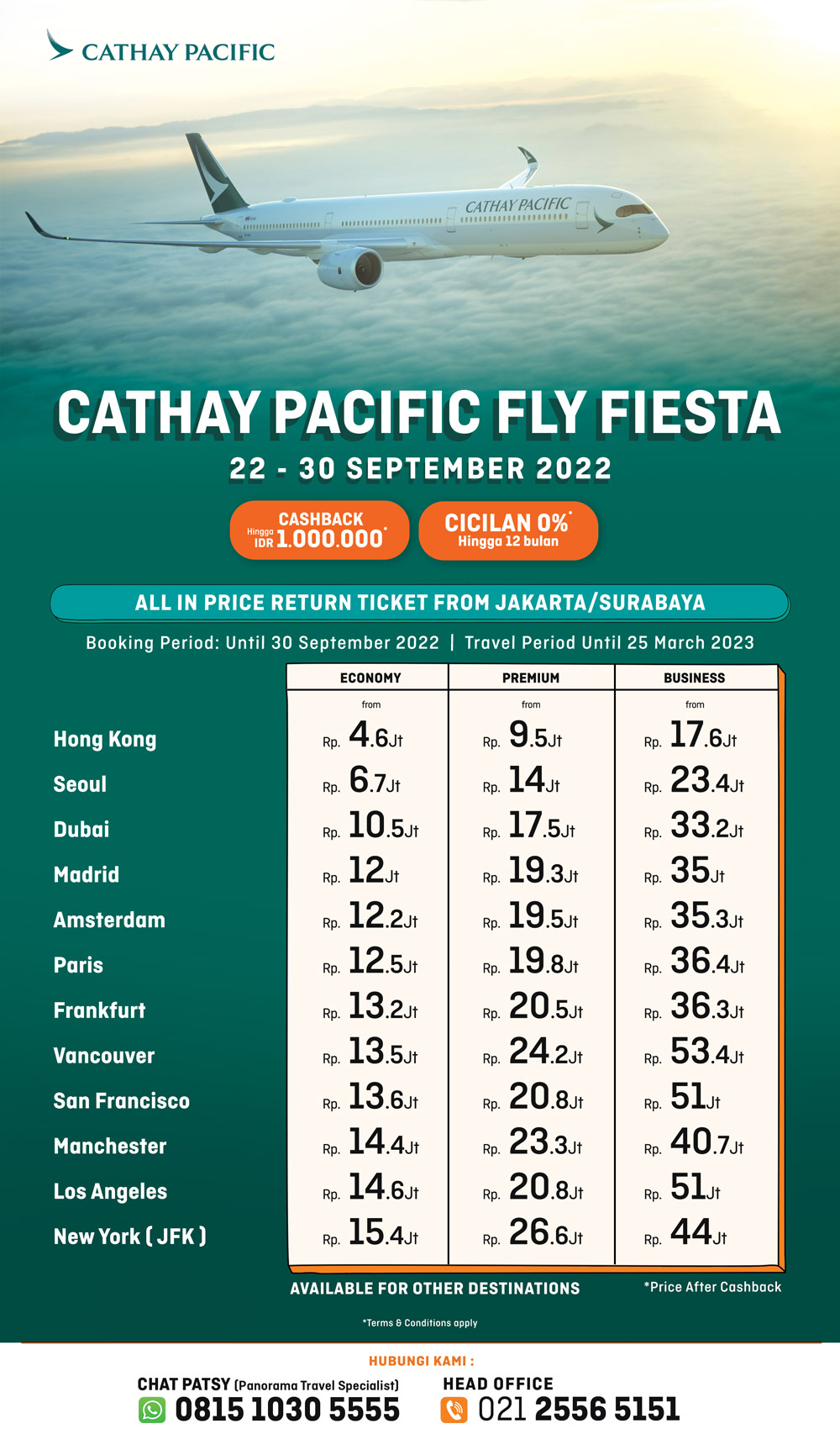 Promo Tiket Cathay Pacific 