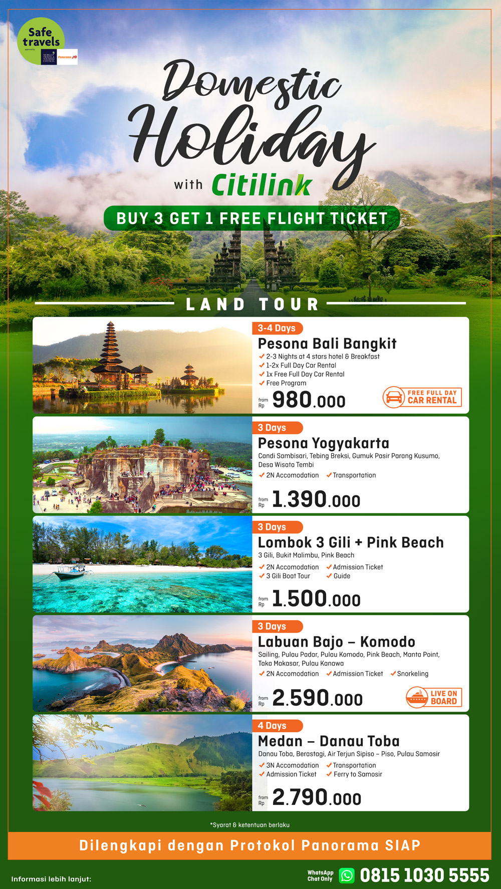 Promo Domestic Holiday