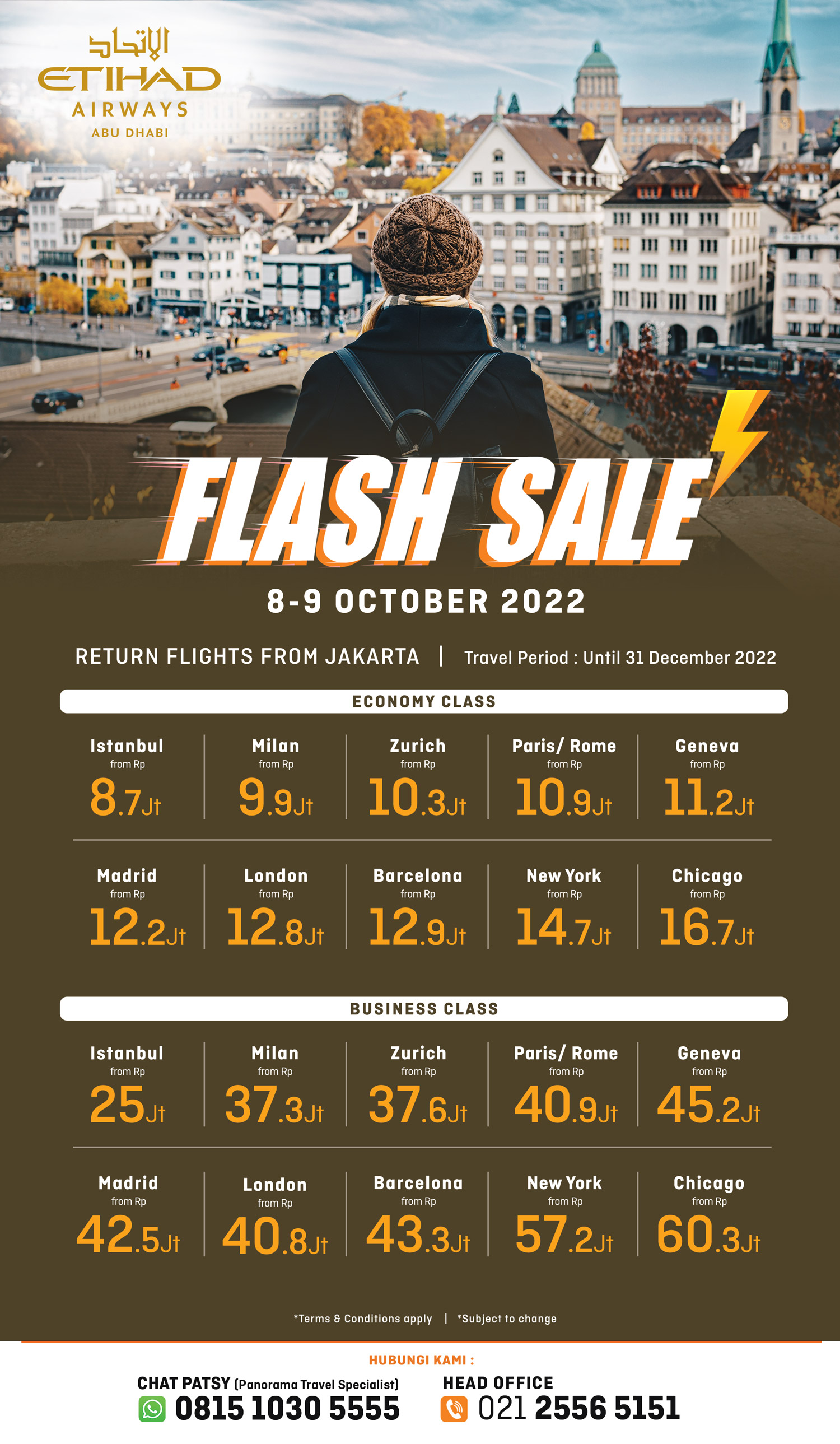 FLASH SALE TIket Etihad