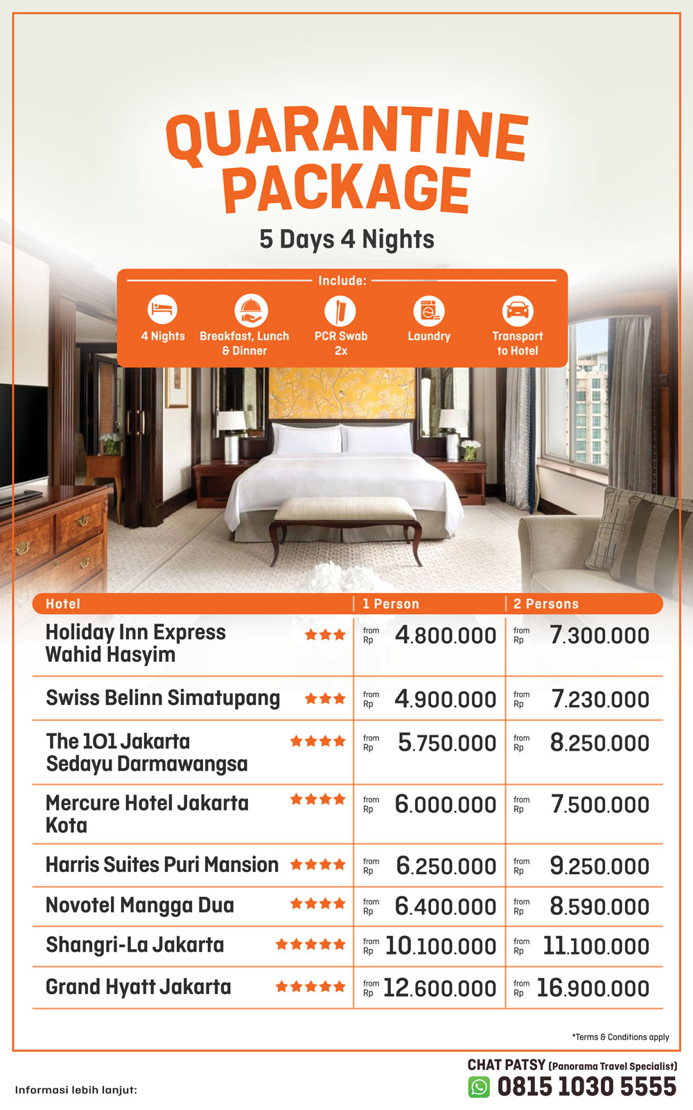 Paket Hotel Karantina