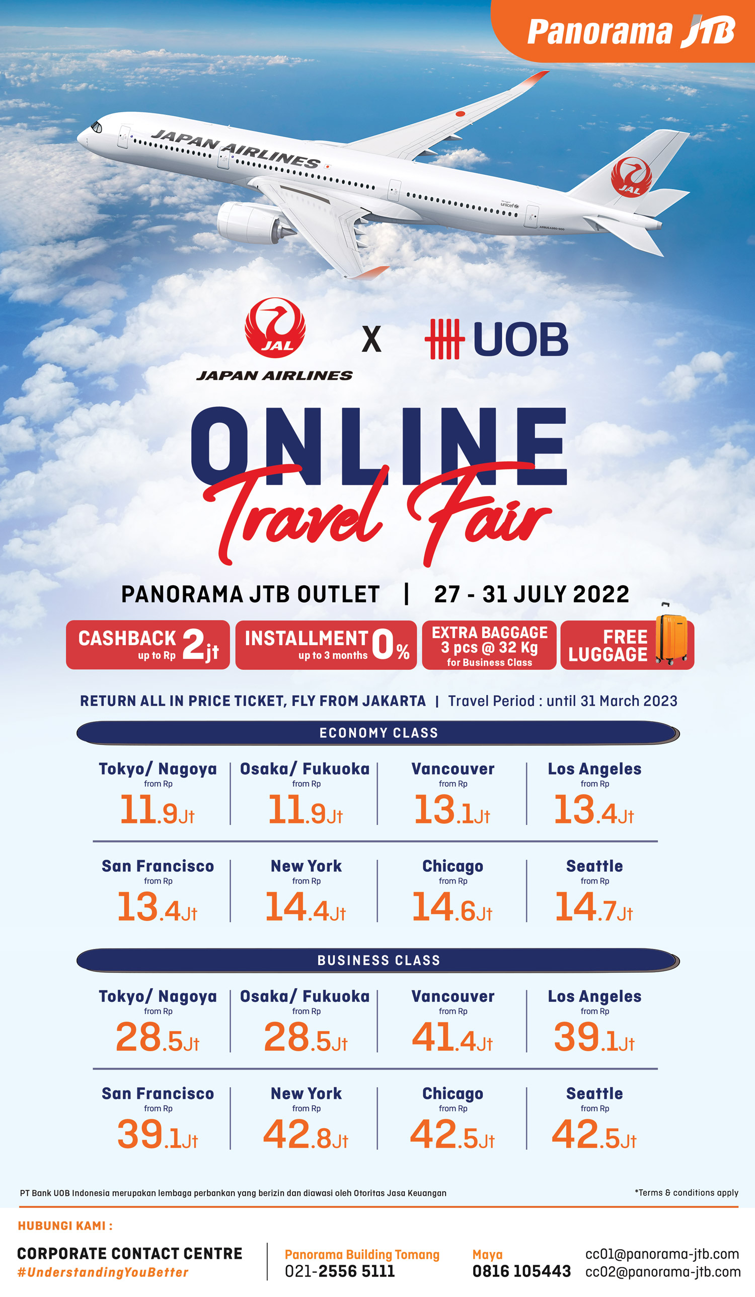 Promo Spesial dari UOB & Japan Airlines