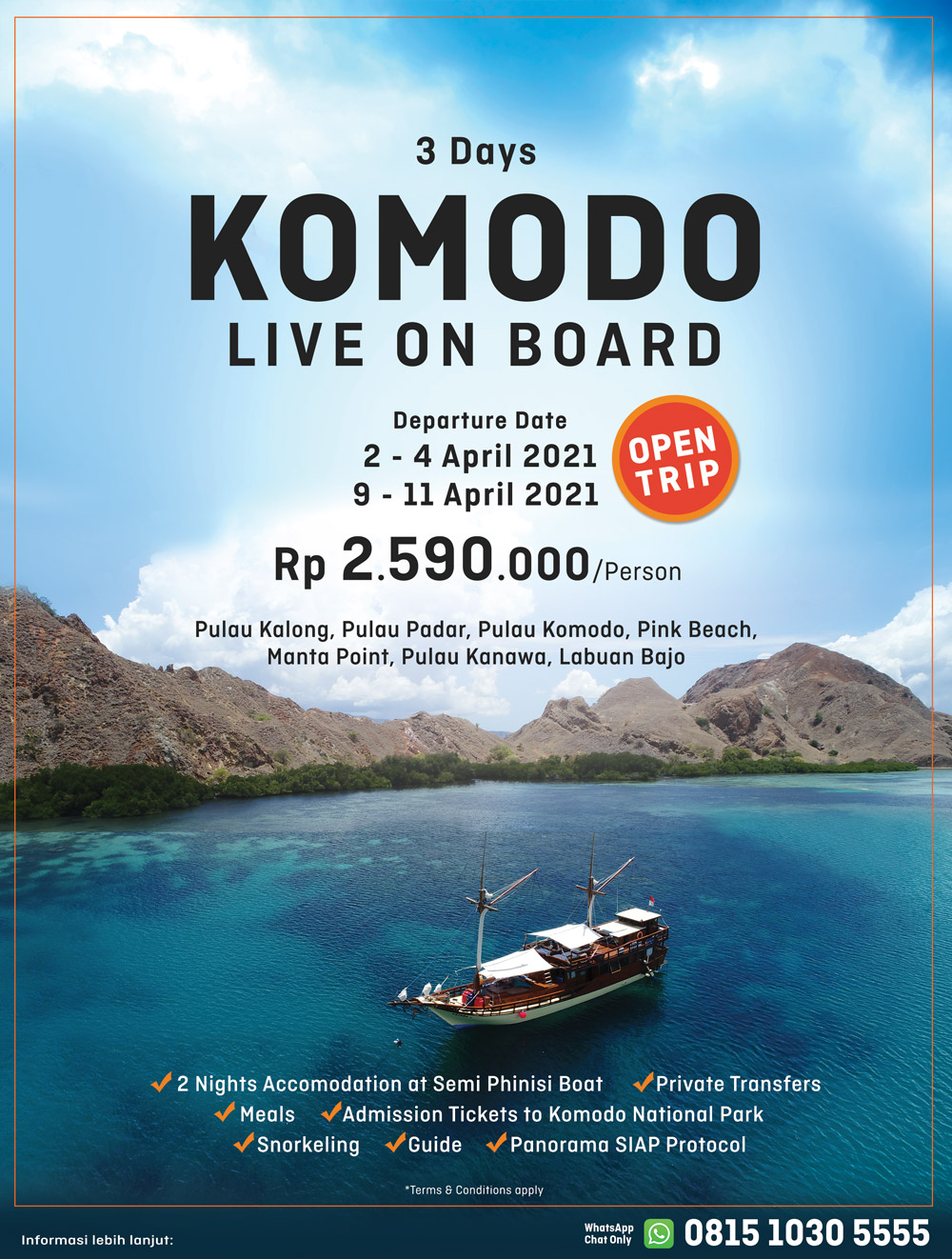 Live on Board Komodo Island