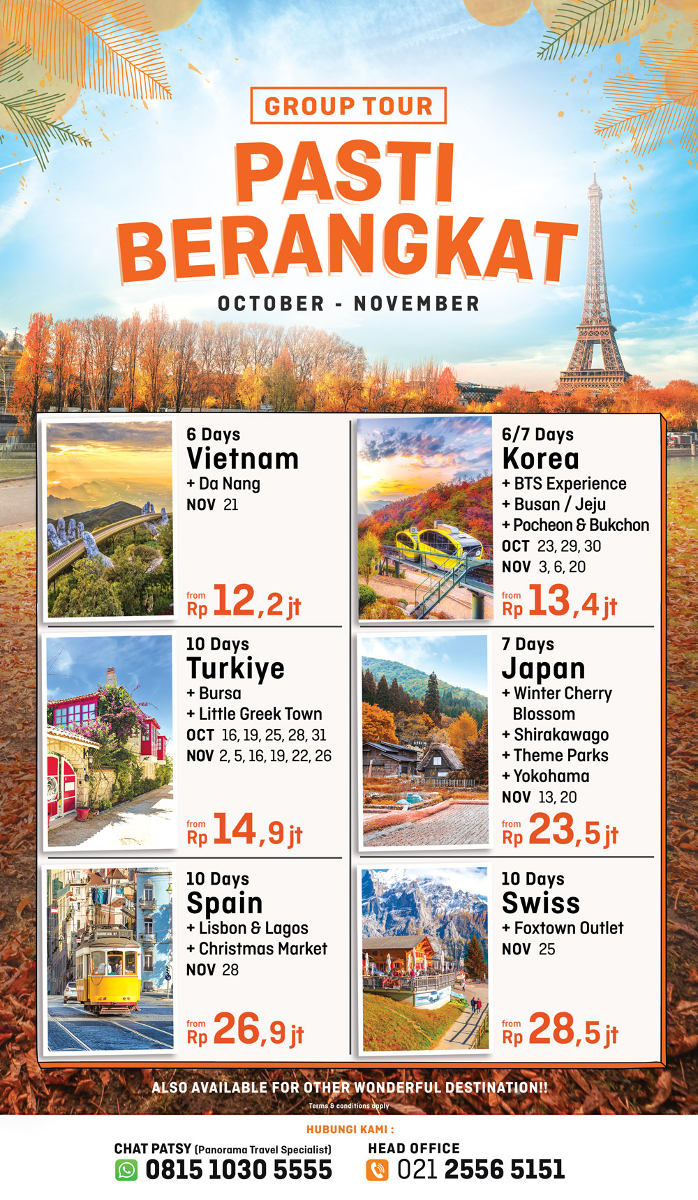 PASTI BERANGKAT Tur October November