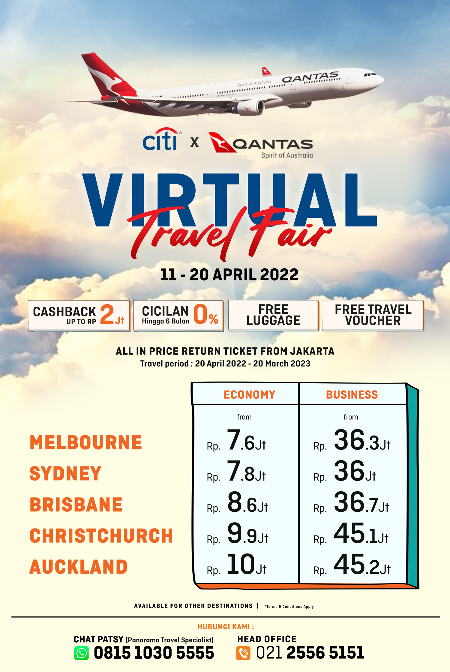 Qantas Virtual Travel Fair