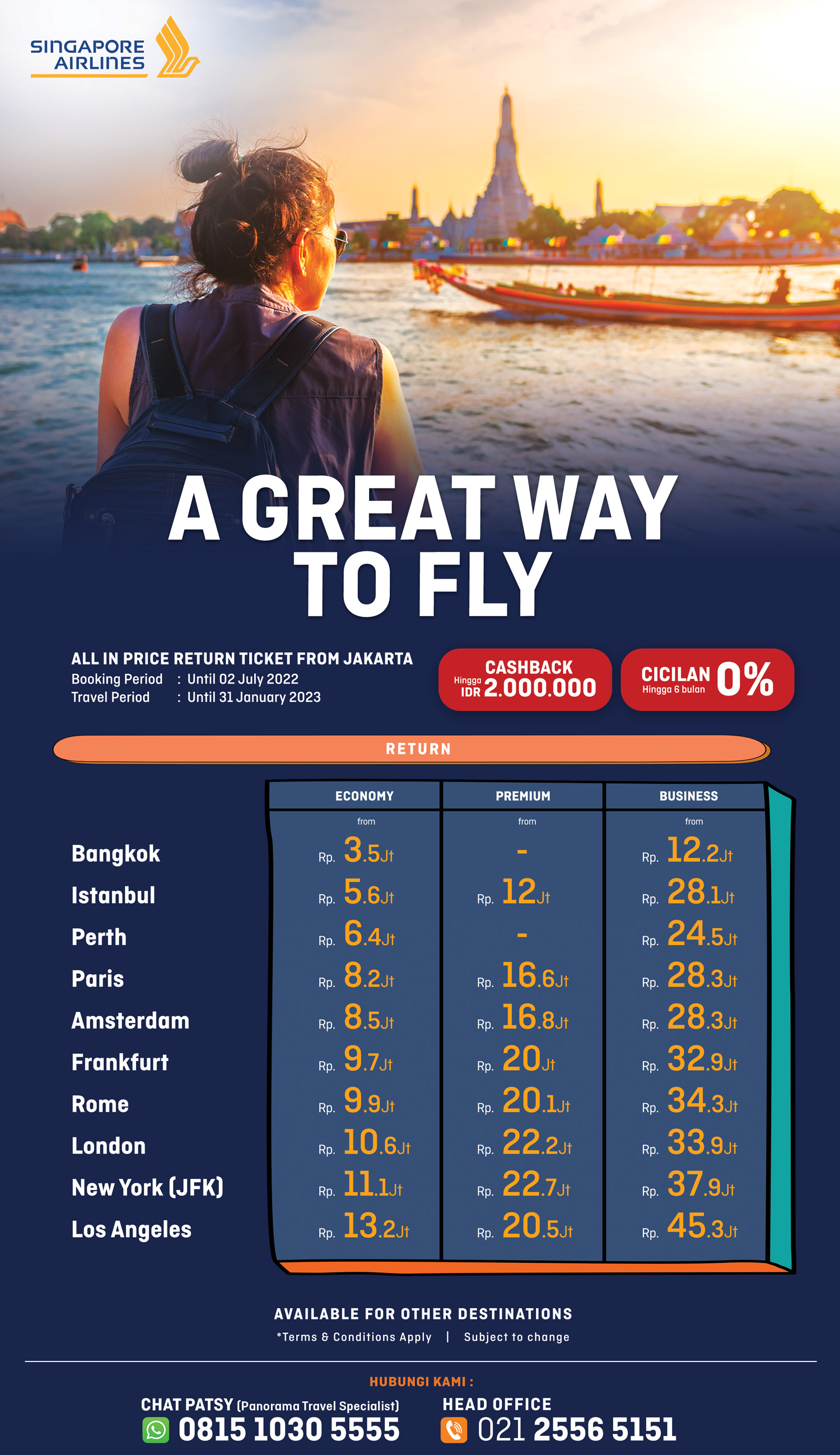 Promo Tiket Singapore Airlines