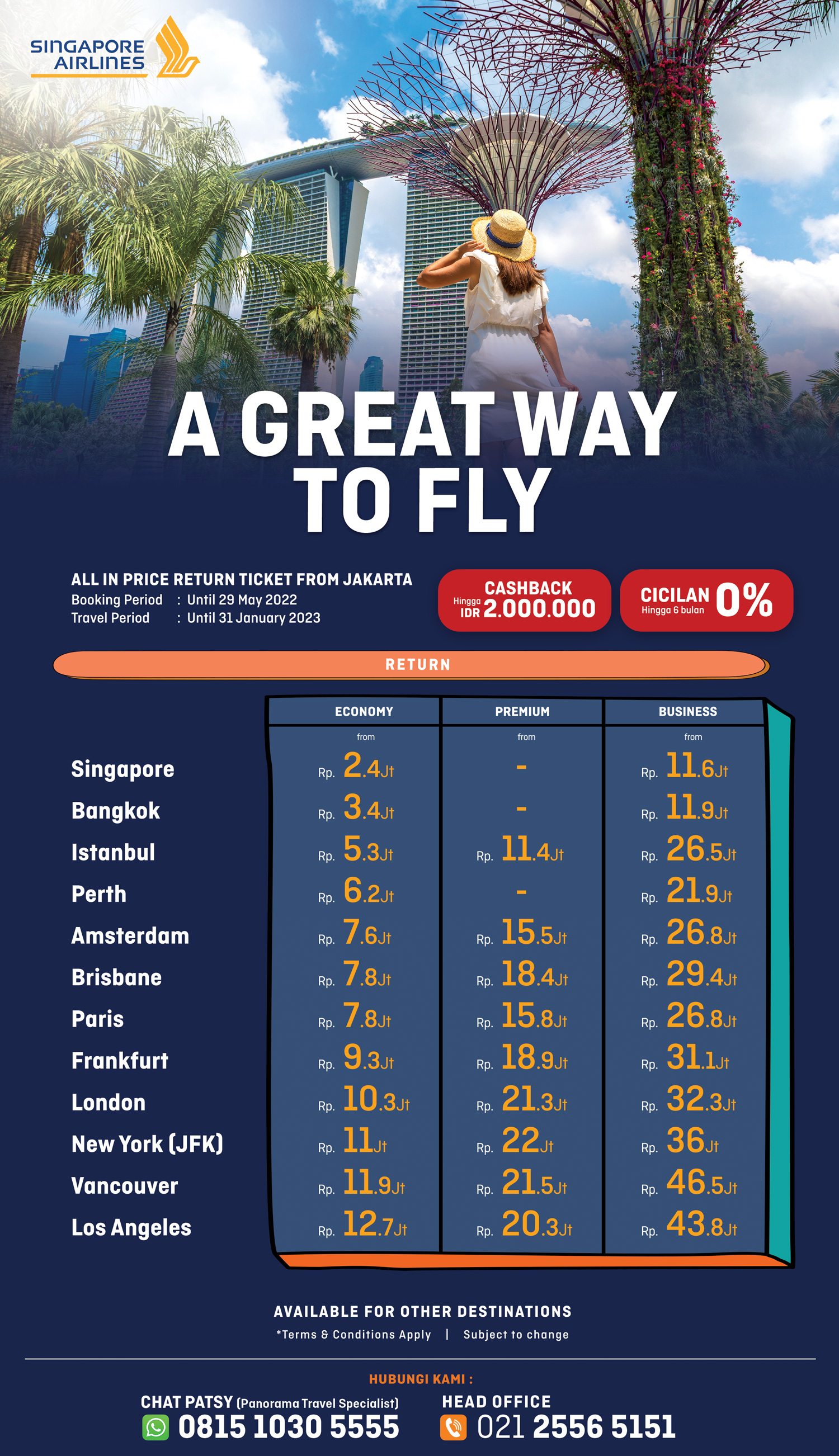 Tiket Pesawat SQ