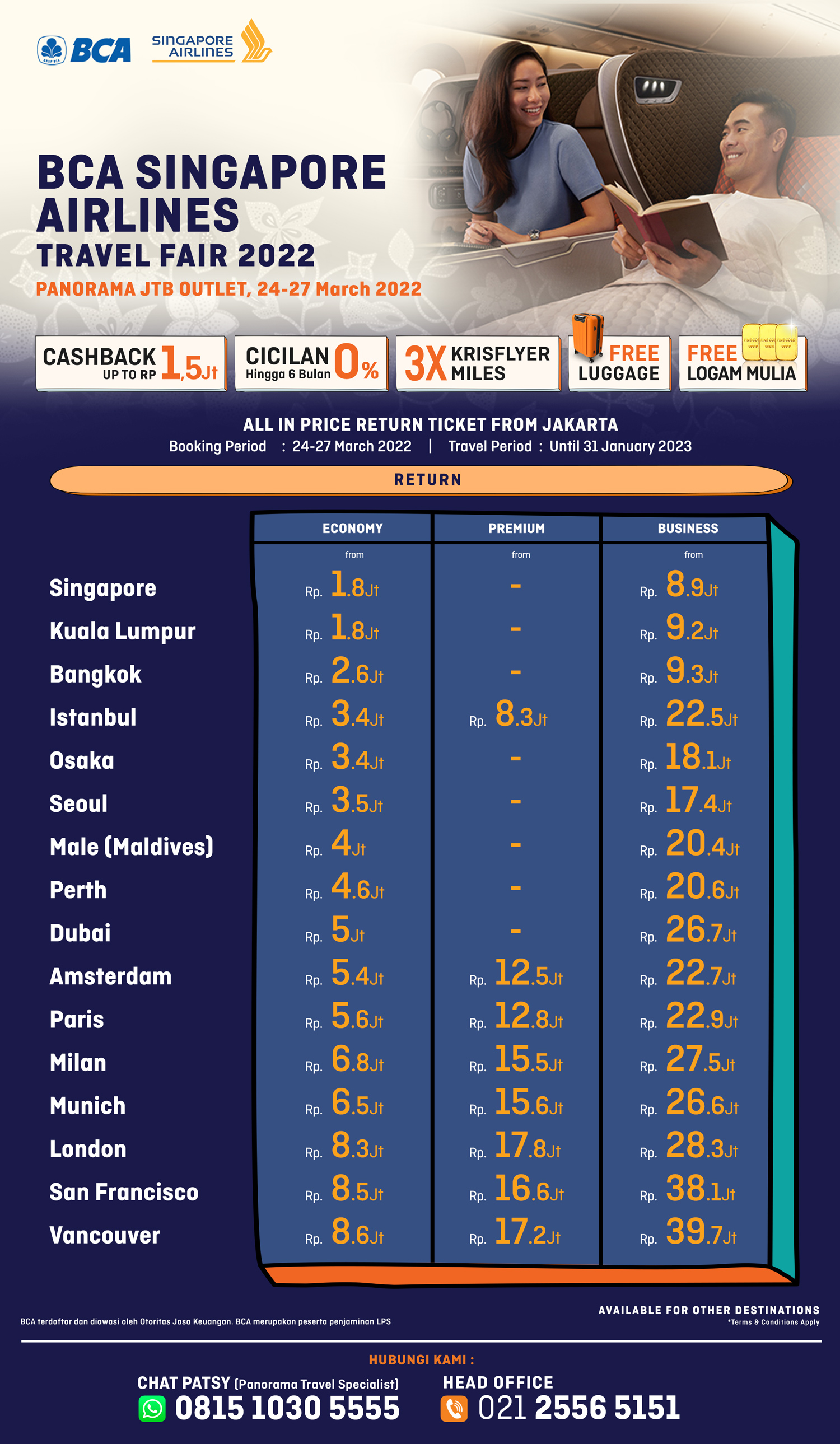Promo Tiket Singapore Airlines