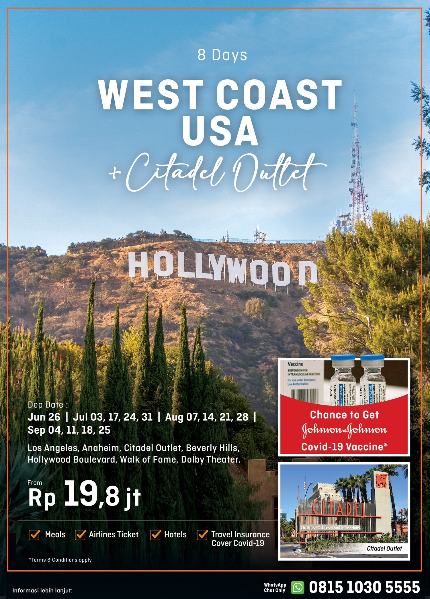 8D West Coast USA + Citadel Outlet