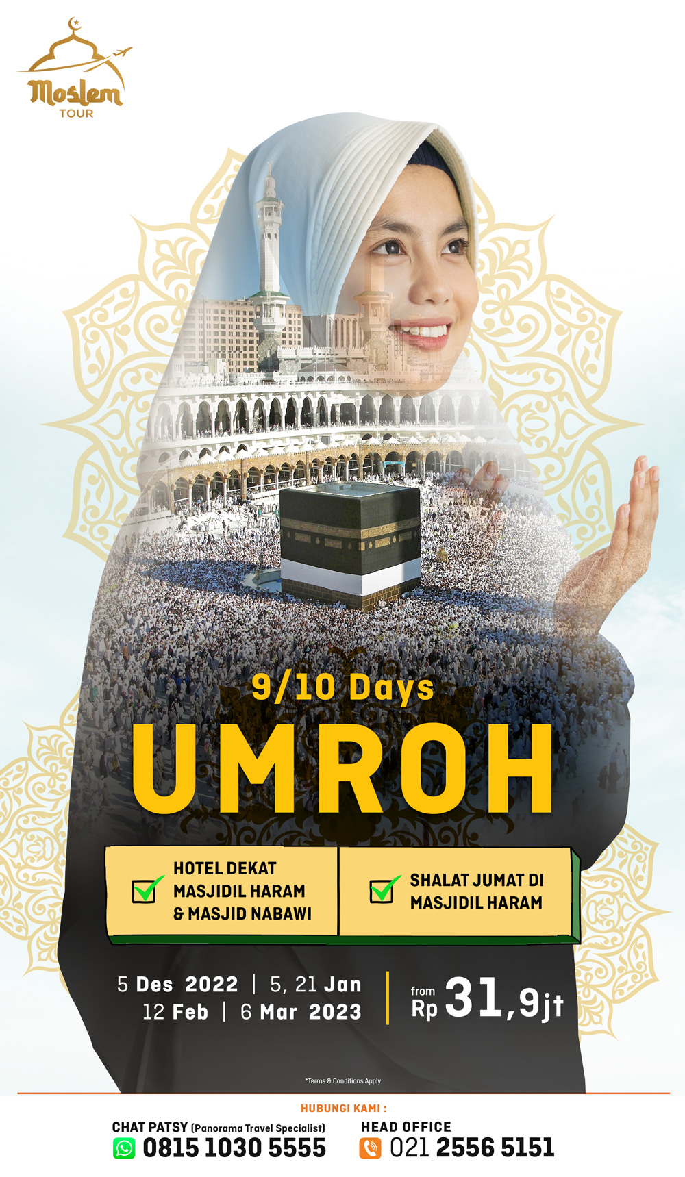 Paket Umroh Bersama Moslem Tour Panorama JTB