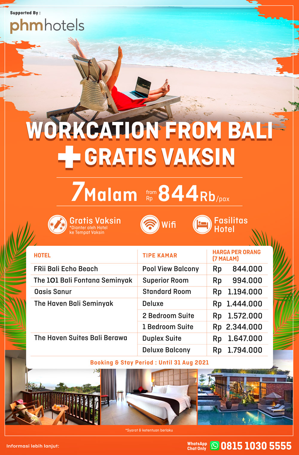 Workcation from Bali