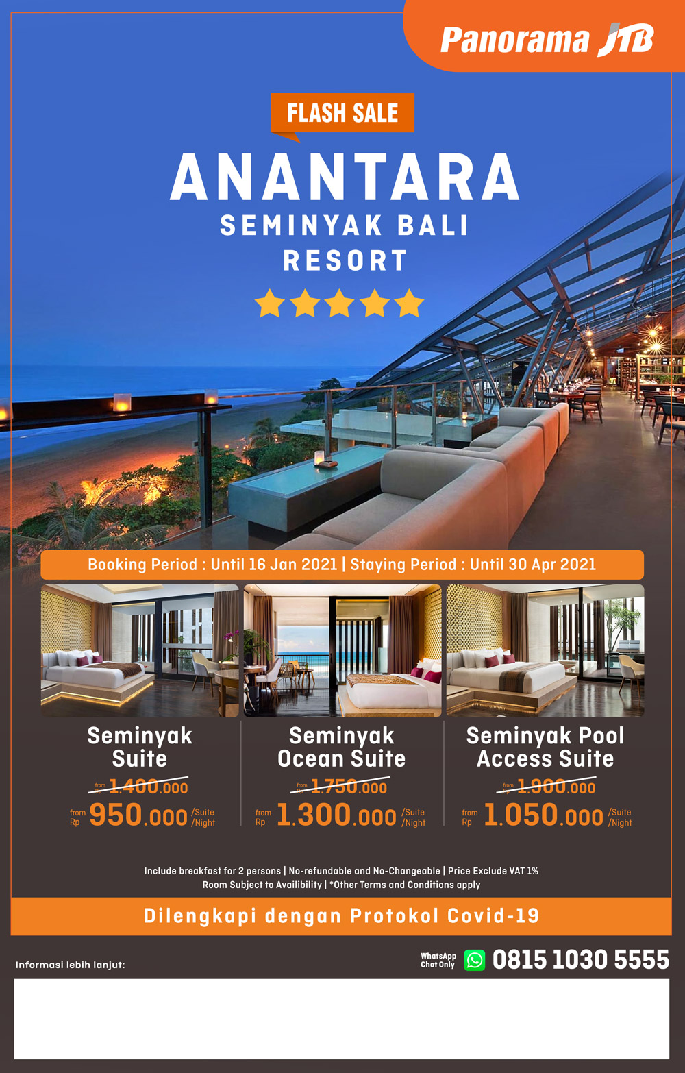 Flash Sale Anantara Seminyak Bali Resort
