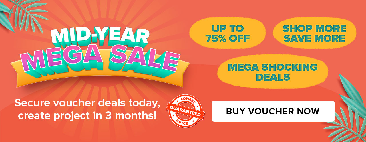 UP TO SHOP MORE 75% OFF SAVE MORE MEGA SHOCKING DEALS Secure voucher deals today, create project in 3 months! %" 