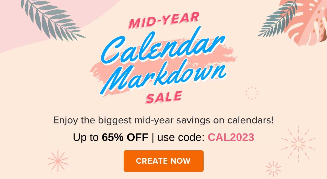 Mid Year Calendar Markdown