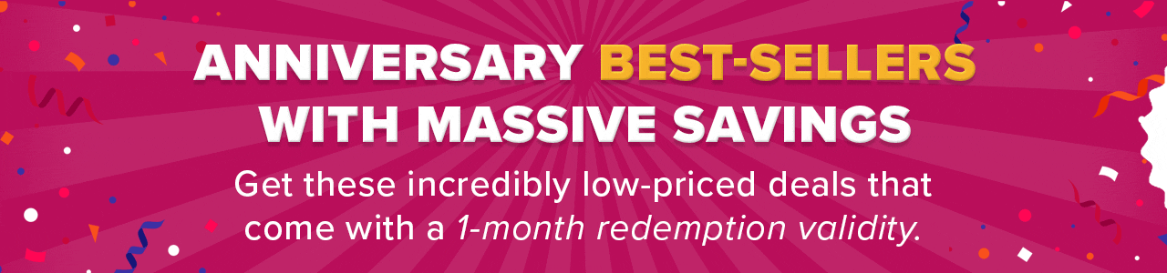 ANNIVERSARY BEST-SELLERS WITH MASSIVE SAVINGS 