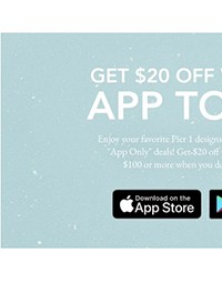 Get $20 off with our app today!