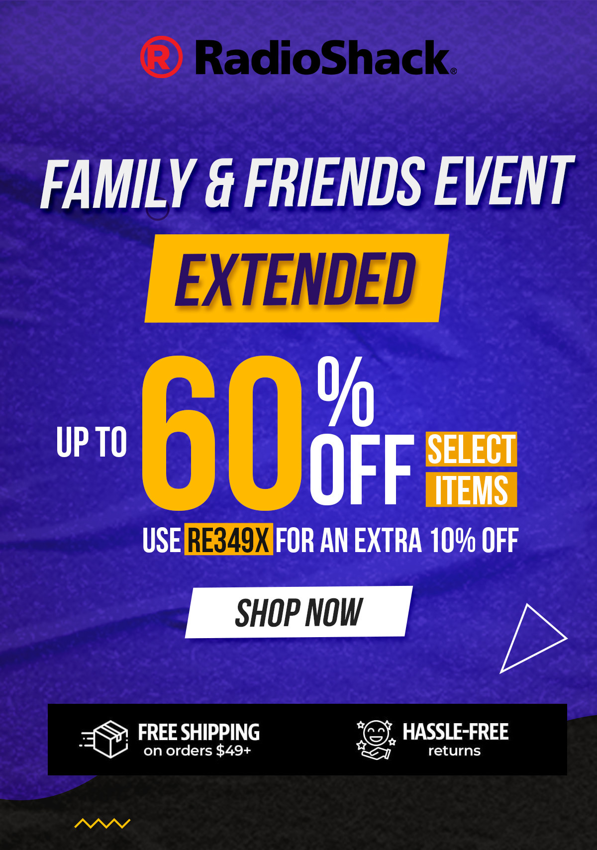 Friends & Family Event Extended